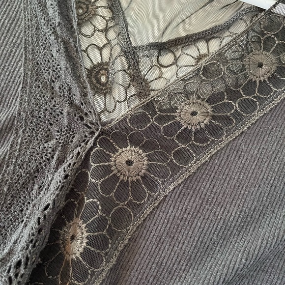 FREE PEOPLE Embroidered/Lace/Mesh Blouse - Picture 5 of 5